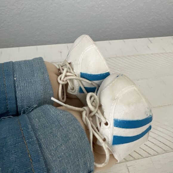 1982 VTG Cabbage Patch Kids Doll Boy Blonde Blue Eyes Dimples Jeans Vest Shoe - Picture 6 of 16